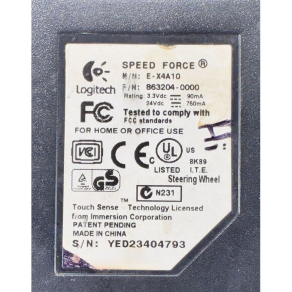 Logitech Speed Force Nintendo GameCube Wired Racing Wheel Only E-X4A10 Tested - Picture 10 of 11